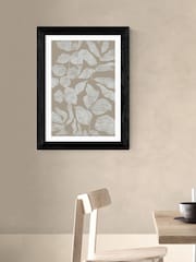 East End Prints Black Scattered Flowers Wall Art Print by cartissi - Image 1 of 3