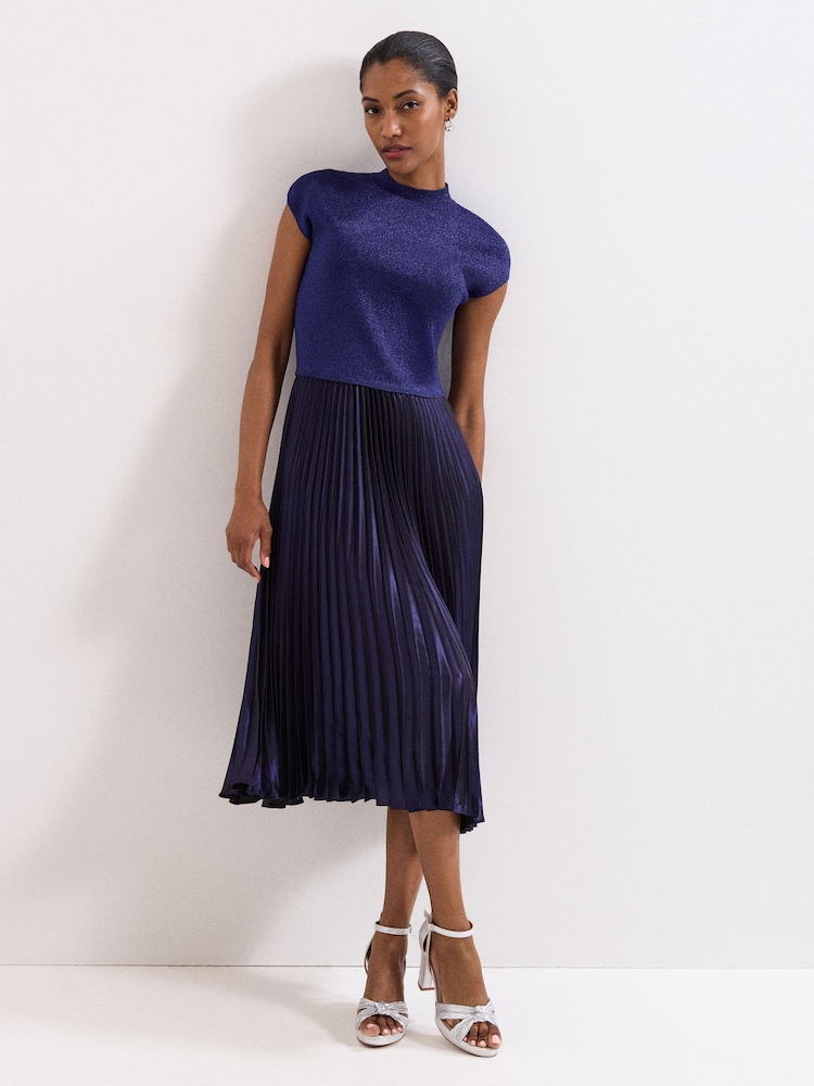 Phase Eight Blue Petite Jayla Dress - Image 1 of 7 Phase Eight Blue Petite Jayla Dress - Image 1 of 7