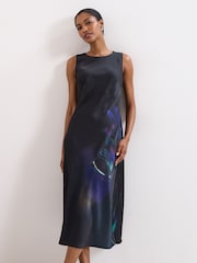 Phase Eight Black Felicity Floral Dress - Image 3 of 7