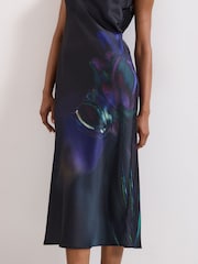 Phase Eight Black Felicity Floral Dress - Image 5 of 7