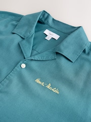 Blue Matisse Print Short Sleeve Shirt - Image 4 of 4