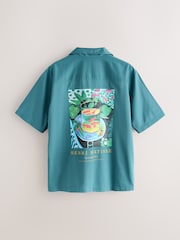 Blue Matisse Print Short Sleeve Shirt - Image 5 of 8