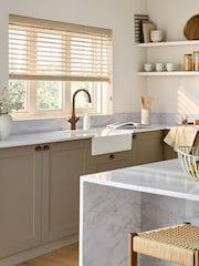 Brown Scandi Oak Made To Measure 50mm Sunwood Fauxwood Venetian Blinds - Image 6 of 6