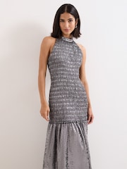 Phase Eight Silver Tasmin Maxi Dress - Image 4 of 8