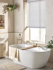 Grey Lunar Oak Made To Measure Faux Venetian Blinds - Image 1 of 5
