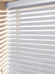 Grey Lunar Oak Made To Measure Faux Venetian Blinds - Image 4 of 5