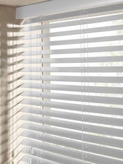 Grey Mission Made To Measure 50mm Sunwood Fauxwood Venetian Blinds - Image 4 of 5