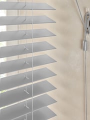 Grey Mission Made To Measure 50mm Sunwood Fauxwood Venetian Blinds - Image 5 of 5