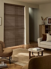 Brown Oregon Made To Measure 50mm Sunwood Venetian Blinds - Image 2 of 6