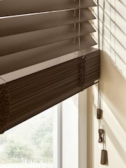 Brown Oregon Made To Measure 50mm Sunwood Venetian Blinds - Image 3 of 6