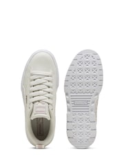 Puma Cream Mayze Wild Youth Girls Trainers - Image 4 of 6