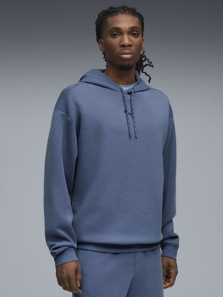 Puma Blue CLOUDSPUN Mens Hoodie - Image 1 of 5 Puma Blue CLOUDSPUN Mens Hoodie - Image 1 of 5