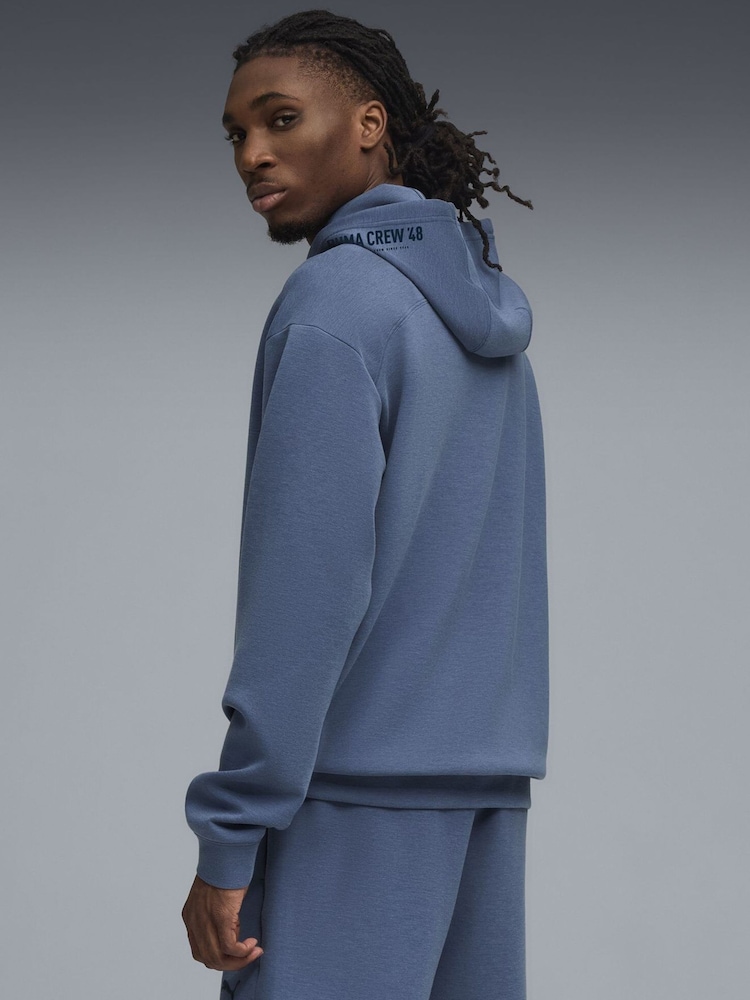 Puma Blue CLOUDSPUN Mens Hoodie - Image 2 of 5 Puma Blue CLOUDSPUN Mens Hoodie - Image 2 of 5