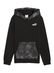 Puma Black Essentials Youth Boys Camo Hoodie - Image 4 of 5