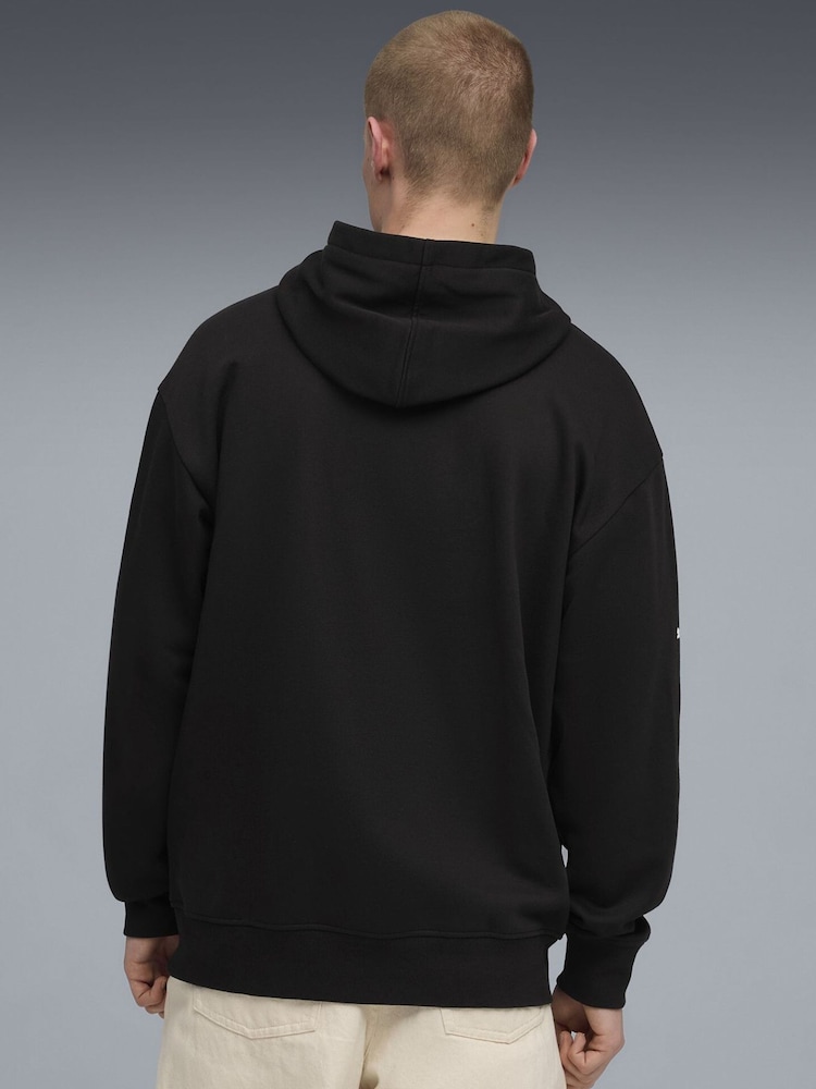 Puma Black BMW M Motorsport Essentials Mens Fleece Hoodie - Image 2 of 5