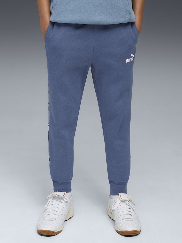 Puma Blue Essentials Youth Boys Camo Sweatpants - Image 1 of 5 Puma Blue Essentials Youth Boys Camo Sweatpants - Image 1 of 5