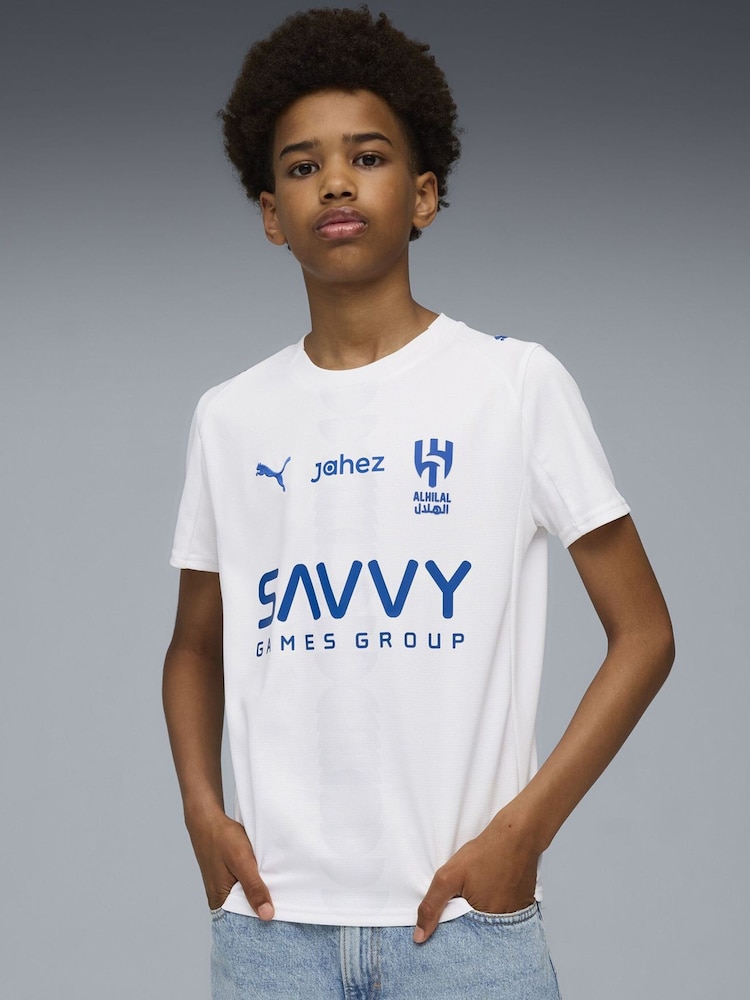 Puma White Al-Hilal SFC 25/26 Youth Boys Away Jersey - Image 1 of 4