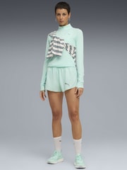 Puma Green RUN VELOCITY CLOUDSPUN Womens Quarter-Zip Top - Image 3 of 5