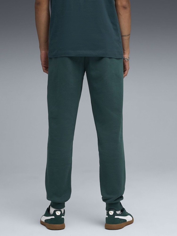 Puma Green Essentials No 1 Logo Mens Sweatpants - Image 2 of 5 Puma Green Essentials No 1 Logo Mens Sweatpants - Image 2 of 5