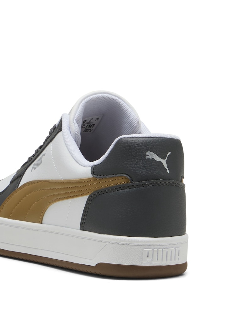 Puma White Caven 2.0 Sneakers - Image 6 of 6