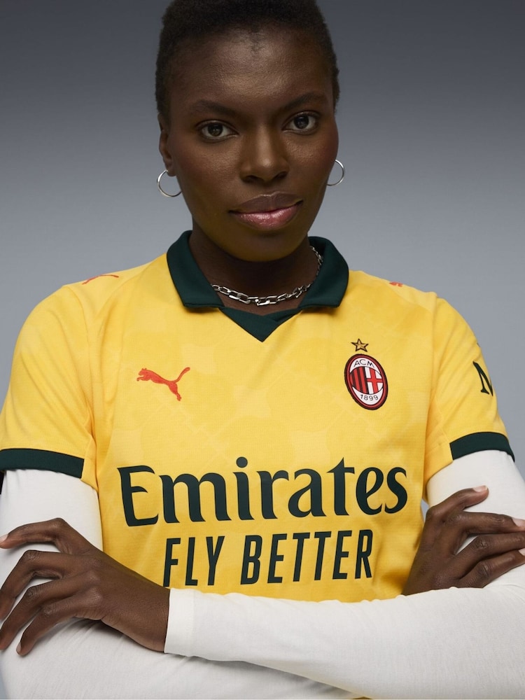 Puma Yellow AC Milan 25/26 Womens Third Jersey - Image 2 of 7