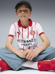 Puma White Girona FC 25/26 Boys Home Jersey - Image 1 of 4