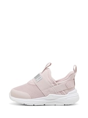 Puma Pink Soft Wired 2 Sliptech Girls Sneakers - Image 2 of 6