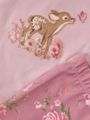 Monsoon Pink Baby Felicity Floral Top & Leggings Set - Image 3 of 3