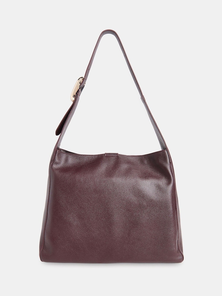 Whistles Red Mabel Buckle Detail Tote Bag - Image 1 of 4