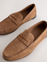 Gyldenbrun - Slim-hyttesko i ruskind - Billede 3 af 5