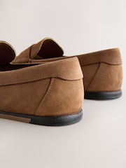 Gyldenbrun - Slim-hyttesko i ruskind - Billede 4 af 5