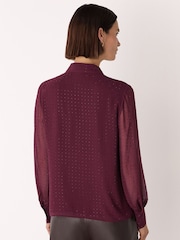 Whistles Red Hot Fix Sheer Shirt - Image 2 of 5