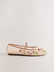 بيج - Forever Comfort® Mesh Tulip Maryjanes - Image 3 of 5