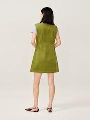 Omnes Green Bunni Mini Sleeveless A-Line Cord Dress - Image 2 of 5