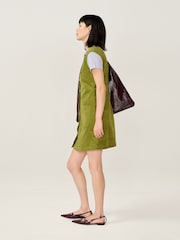 Omnes Green Bunni Mini Sleeveless A-Line Cord Dress - Image 3 of 5