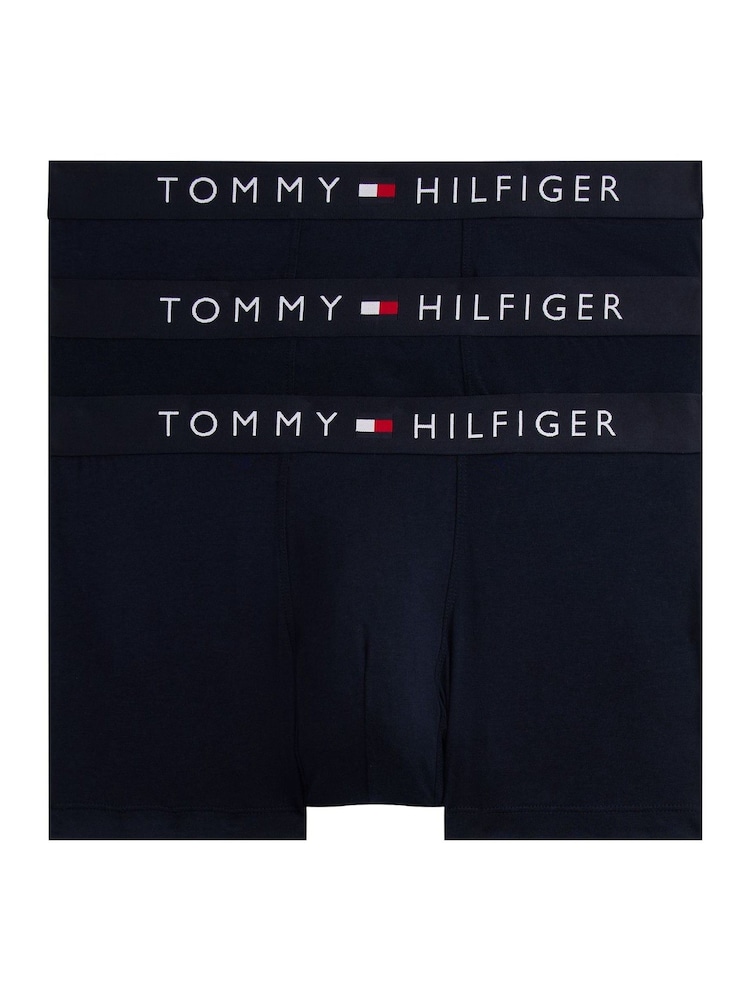 Tommy Hilfiger Blue 3 Pack Boxer Briefs - Image 5 of 5 Tommy Hilfiger Blue 3 Pack Boxer Briefs - Image 5 of 5