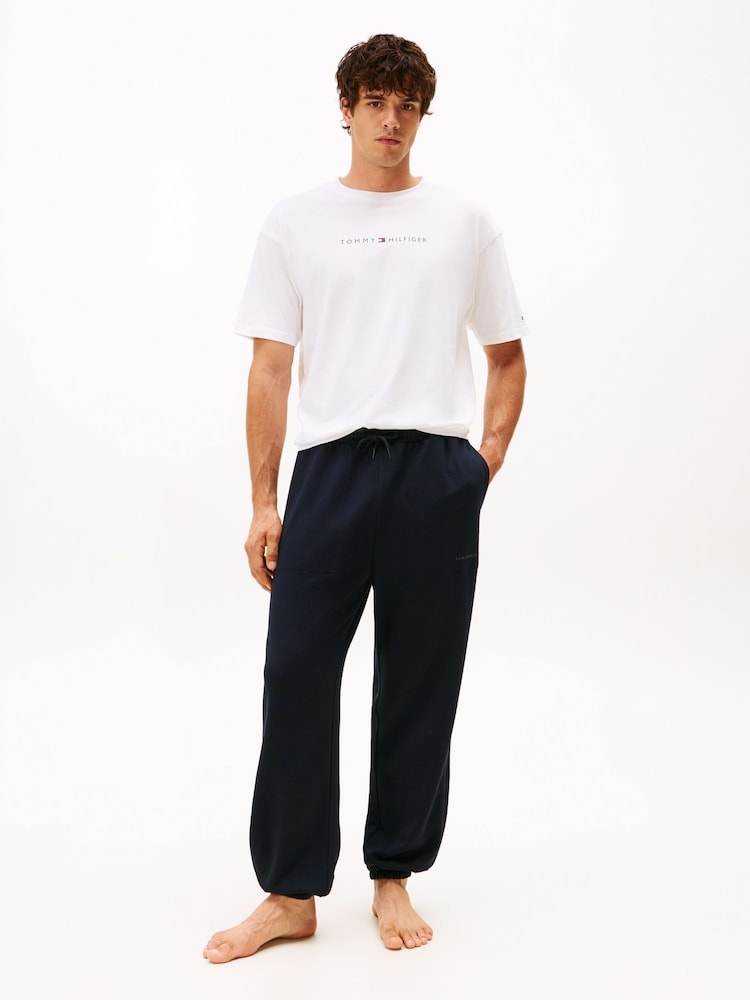 Tommy Hilfiger Blue Slim Joggers - Image 1 of 5 Tommy Hilfiger Blue Slim Joggers - Image 1 of 5