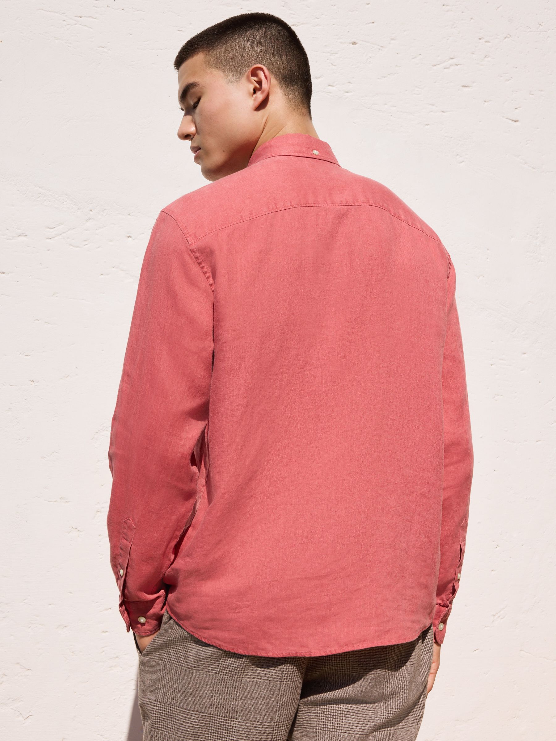 Next：日本 レッド - Signature リネン 100% シャツ from Next Japan