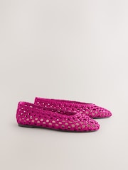Pink Forever Comfort® Satin Weave Ballet Flats - Image 6 of 9