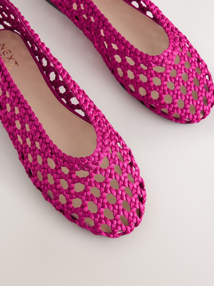 Pink Forever Comfort® Satin Weave Ballet Flats - Image 9 of 9