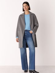 Whistles Blue Relaxed Long Sleeve T-Shirt - Image 3 of 5