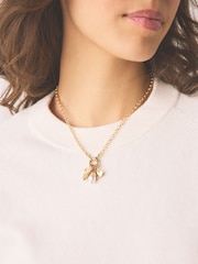 Gold Tone Interchangeable Charm Necklace - Image 1 of 5