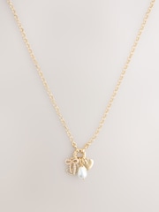 Gold Tone Interchangeable Charm Necklace - Image 3 of 5