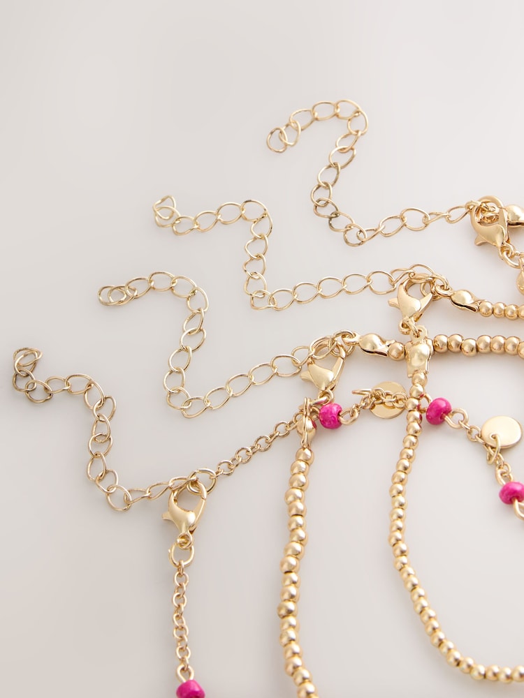 Bright/Shell Effect - Anklets 4 Pack - Image 5 of 5