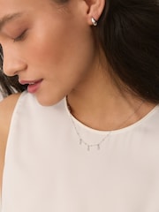 Argint masiv - Opal Effect Stone Drop Necklace - Imaginea 4 din 6