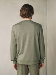 Sage Green Lightweight Soft Touch Crew Neck Jumper - Image 2 of 12