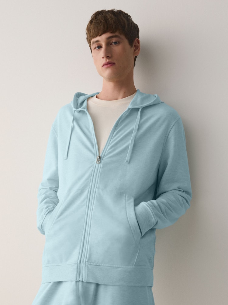Light Blue Soft Touch Lightweight Hoodie - Image 2 of 8