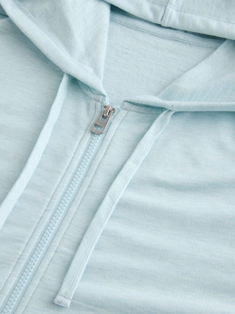 Light Blue Soft Touch Lightweight Hoodie - Image 8 of 8
