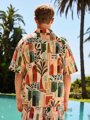 オレンジ - プリント半袖シャツ - 画像 3 / 5