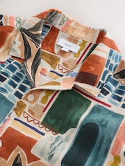 Rostbraun - Bedrucktes Kurzarmhemd - Bild 7 von 8